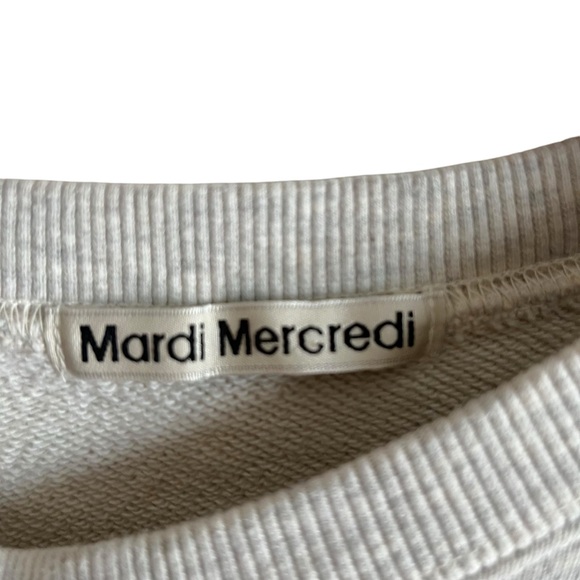 Mardi Mercredi Sweatshirt Free Size Heathered Gray - Picture 9 of 11